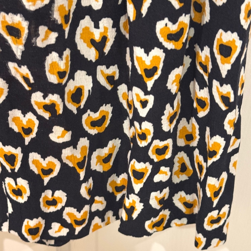 Sandro Abstract Heart Patterned Mini Dress - Picture 8 of 11